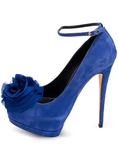 Pre-owned Giuseppe Zanotti Vintage  140mm Floral-appliqué Pumps
