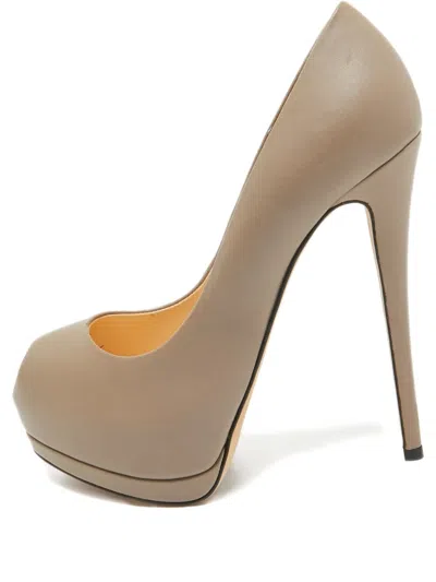 Pre-owned Giuseppe Zanotti Vintage  140mm Peep-toe Platform Pumps
