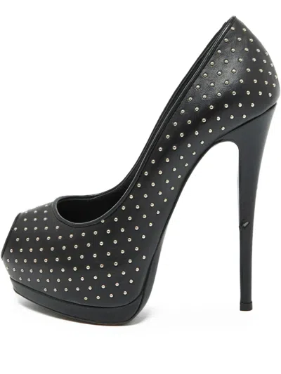 Pre-owned Giuseppe Zanotti Vintage  145mm Studded Platform Pumps