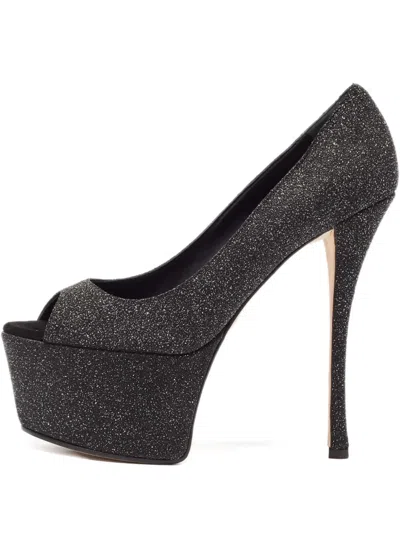 Pre-owned Giuseppe Zanotti Vintage  150mm Platform Pumps In Black