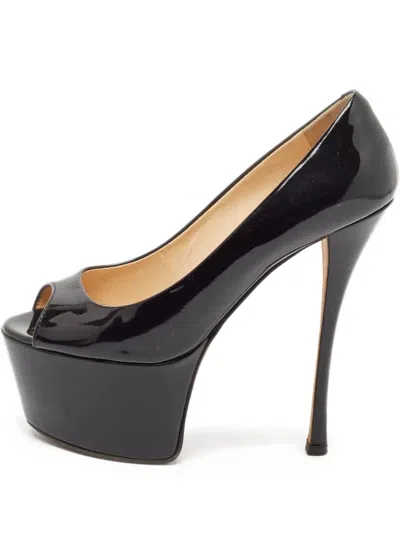 Pre-owned Giuseppe Zanotti Vintage  150mm Sharon Peep-toe Pumps