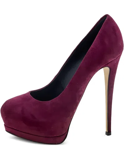 Pre-owned Giuseppe Zanotti Vintage  170mm Platform Pumps In Red