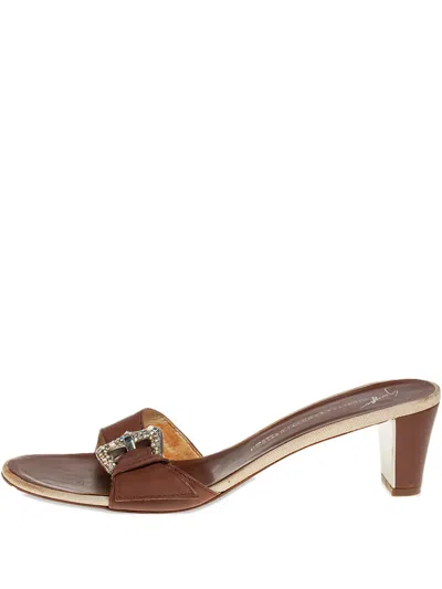 Pre-owned Giuseppe Zanotti Vintage  60mm Buckle-detail Leather Sandals