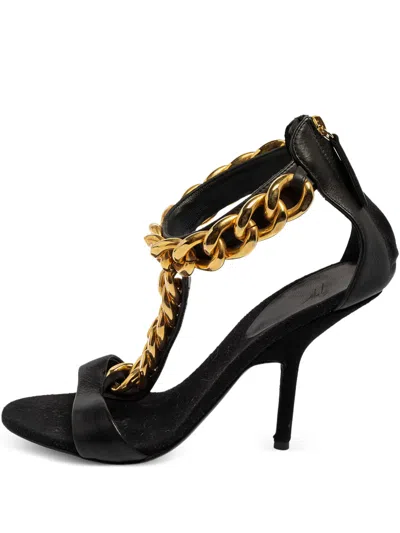 Pre-owned Giuseppe Zanotti Vintage  65mm Elsie Sandals In Black