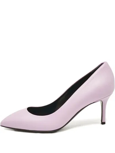Pre-owned Giuseppe Zanotti Vintage  70mm Pointed-toe Leather Pumps In Pink