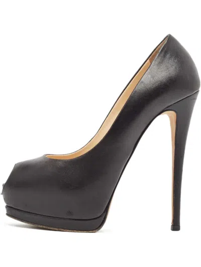 Pre-owned Giuseppe Zanotti Vintage  80mm Peep-toe Platform Heels