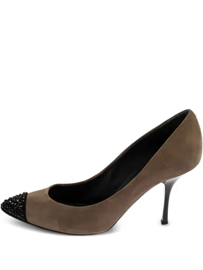 Pre-owned Giuseppe Zanotti Vintage  90mm Suede Stiletto Pumps