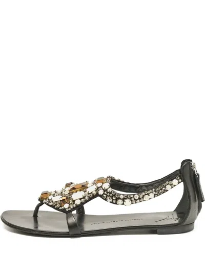 Pre-owned Giuseppe Zanotti Vintage  Crystal-embellished Sandals