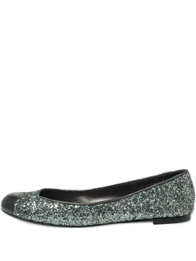 Pre-owned Giuseppe Zanotti Vintage  Glitter-embellished Flats
