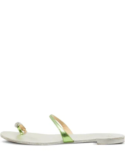 Pre-owned Giuseppe Zanotti Vintage  Hillary Sandals In Green