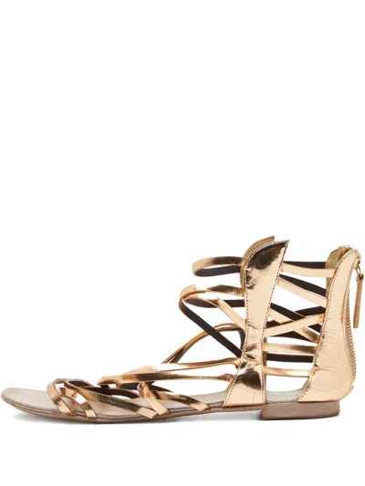 Pre-owned Giuseppe Zanotti Vintage  Leather Flat Sandals