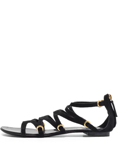 Pre-owned Giuseppe Zanotti Vintage  Suede Flat Sandals