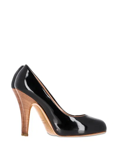 Pre-owned Giuseppe Zanotti Vintage Round-toe Pumps In Black