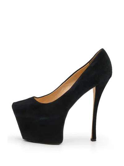Pre-owned Giuseppe Zanotti Vintage Square-toe Platform Pumps In Black
