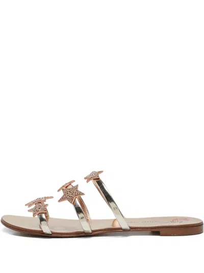 Pre-owned Giuseppe Zanotti Vintage Star-embellished Sandals In Silver