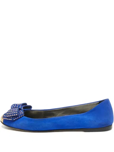 Pre-owned Giuseppe Zanotti Vintage Stud-embellished Ballerina Flats