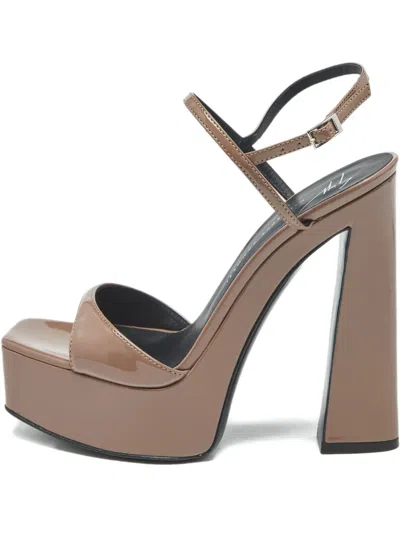 Pre-owned Giuseppe Zanotti Vintage Sylvy Patent Leather Ankle-straps Sandals In Brown