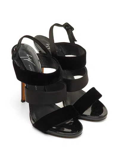 Pre-owned Giuseppe Zanotti Vintage Veronica Strappy Sandals In Black