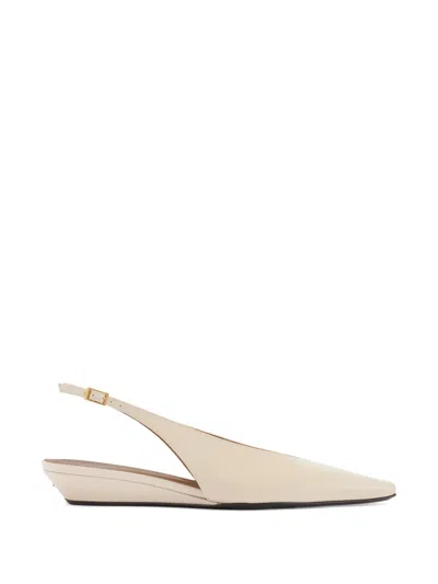 Giuseppe Zanotti Virginia Slingback Ballet Flats In White
