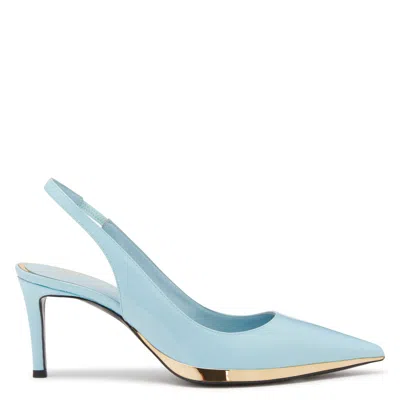 Giuseppe Zanotti Virgyn 70mm Leather Pumps In Blue