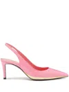 Giuseppe Zanotti Rachyl 70 Ostrich-effect Leather Slingback Pumps In Pink
