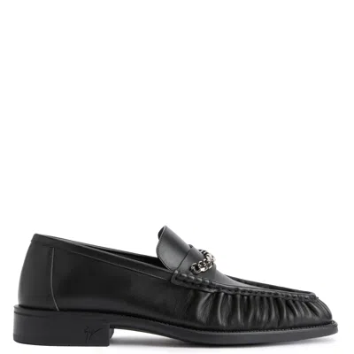 Giuseppe Zanotti Weeston Chain Leather Loafers In Multi