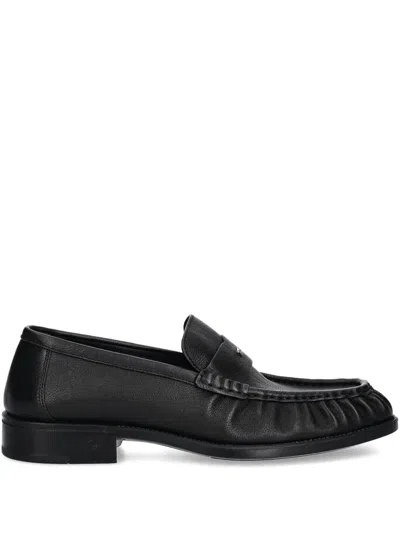 Giuseppe Zanotti Weeston Leather Moccasin Loafers In Black