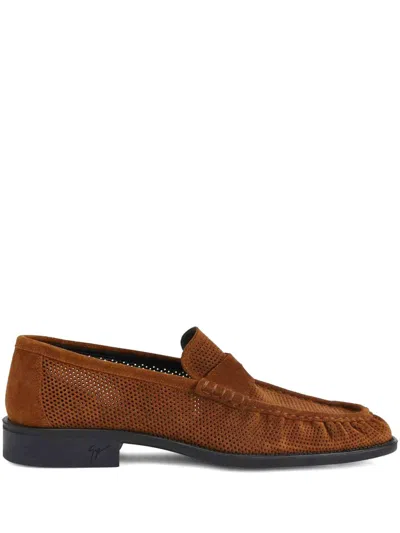 Giuseppe Zanotti Weeston Loafers In Brown