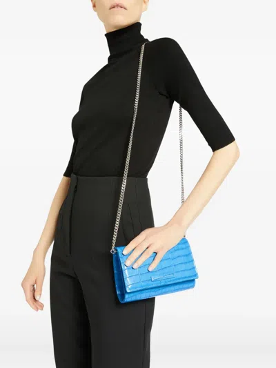 Giuseppe Zanotti Wendy Clutch Bag In Blue