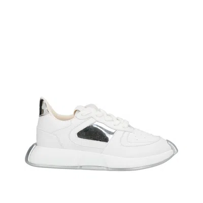 Giuseppe Zanotti White Calfskin Chunky Sneakers