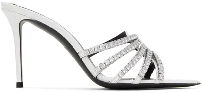 GIUSEPPE ZANOTTI WHITE INTRIIGO HEELED SANDALS