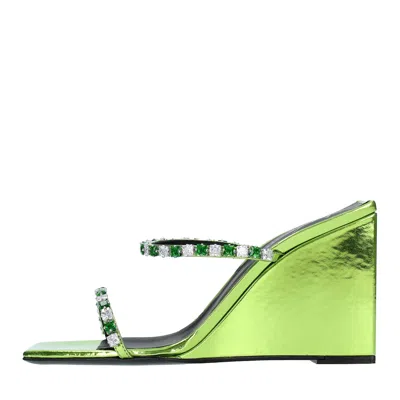 Giuseppe Zanotti With Heel Green In Verde Blu E Verdi