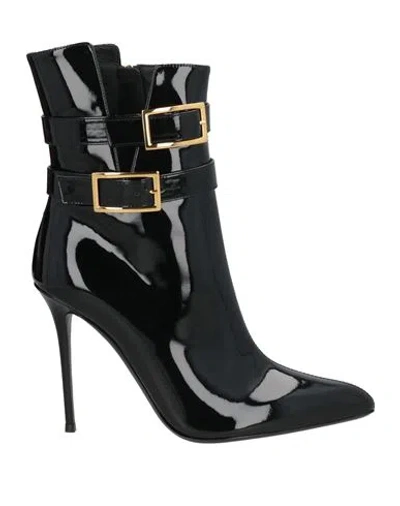 Giuseppe Zanotti Woman Ankle Boots Black Size 10 Synthetic Material