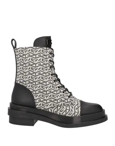 Giuseppe Zanotti Woman Ankle Boots Black Size 10 Textile Fibers
