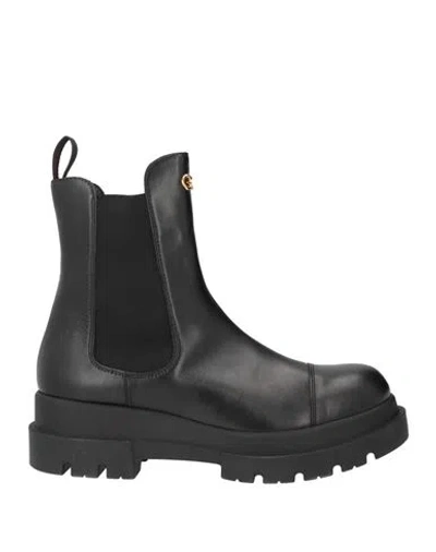 Giuseppe Zanotti Woman Ankle Boots Black Size 10.5 Leather