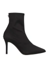 Giuseppe Zanotti Woman Ankle Boots Black Size 4 Textile Fibers In Black