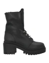 Giuseppe Zanotti Woman Ankle Boots Black Size 6 Leather In Black