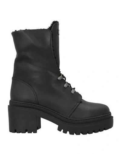 Giuseppe Zanotti Woman Ankle Boots Black Size 6 Leather