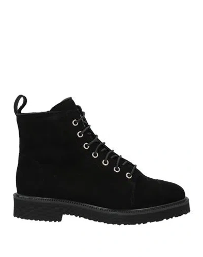 Giuseppe Zanotti Woman Ankle Boots Black Size 6.5 Leather In Black