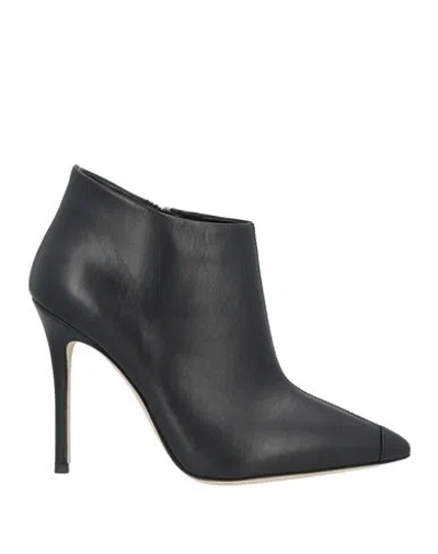 Giuseppe Zanotti Woman Ankle Boots Black Size 7.5 Leather