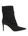 Giuseppe Zanotti Woman Ankle Boots Black Size 7.5 Textile Fibers