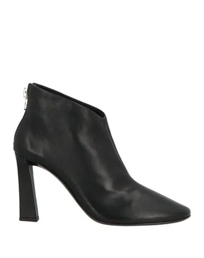 Giuseppe Zanotti Woman Ankle Boots Black Size 8 Leather