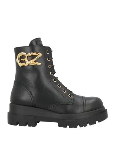 Giuseppe Zanotti Woman Ankle Boots Black Size 8 Leather