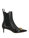 Giuseppe Zanotti Woman Ankle Boots Black Size 8 Leather, Textile Fibers In Black