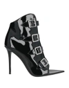 Giuseppe Zanotti Woman Ankle Boots Black Size 8 Synthetisches Material In Black