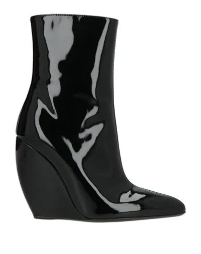 Giuseppe Zanotti Woman Ankle Boots Black Size 8 Textile Fibers