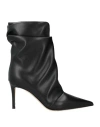 Giuseppe Zanotti Woman Ankle Boots Black Size 8 Textile Fibers In Black