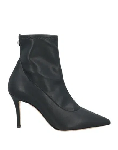 Giuseppe Zanotti Woman Ankle Boots Black Size 8 Textile Fibers
