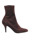 Giuseppe Zanotti Woman Ankle Boots Bronze Size 6.5 Textile Fibers In Yellow