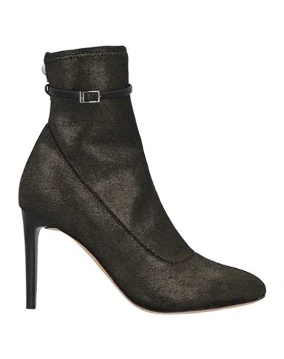 Giuseppe Zanotti Woman Ankle Boots Bronze Size 8 Textile Fibers, Leather In Yellow